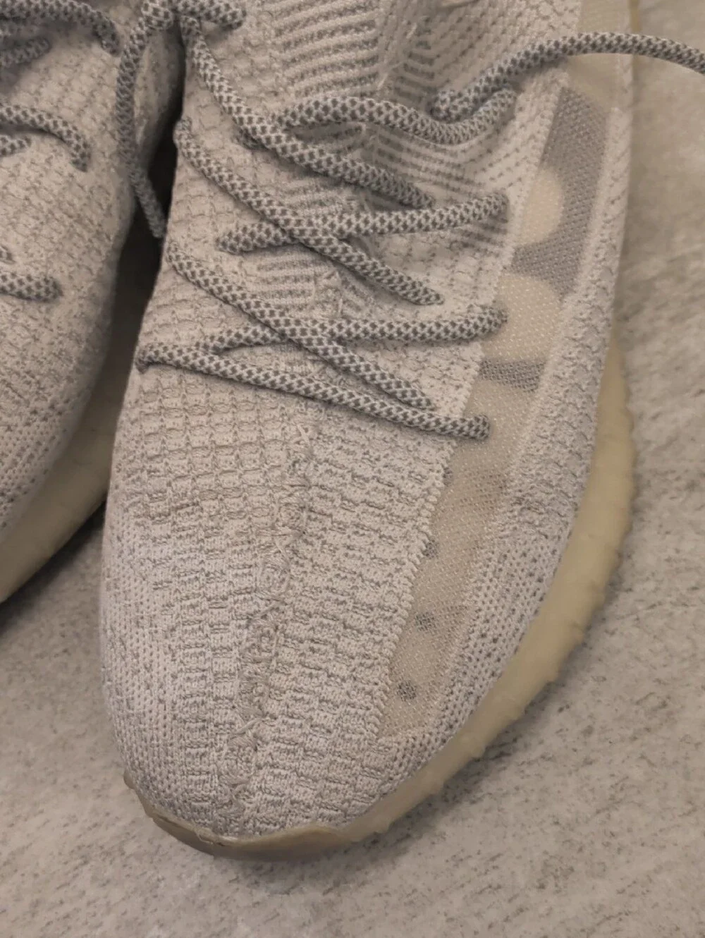 adidas Yeezy Boost 350 V2 — Light Gray and Cream